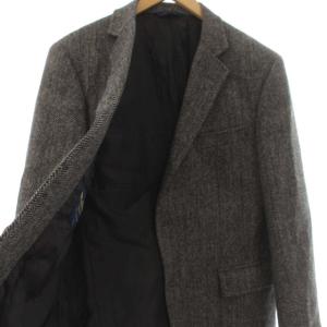 Brooks Brothers REGENT BROOKS TWEED テーラードジャケット シングル 段返り3つボタン ツイード ヘリンボーン 総裏地 センターベント