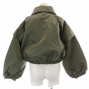 ラインヴァンド LEINWANDE Nylon Cropped Jacket Nylon Cropped Jacket ジップアップ F カーキ 0222010201（2023