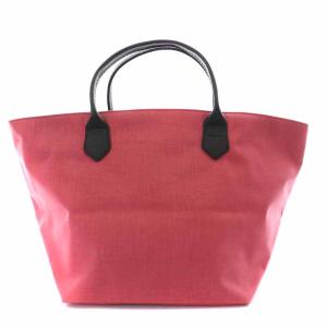 レザーハンドル舟型トートM・コーデュラ トートバッグ ハンドバッグ ピンク 1407C