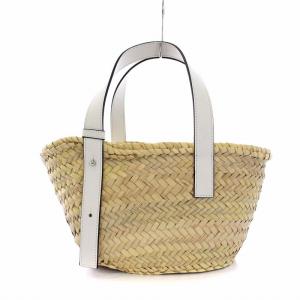 LOEWE トートバッグ カゴ ベージュ ホワイト