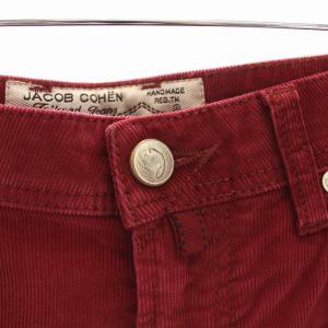 JACOB COHEN コーデュロイ パンツ ストレート 30 M 赤 レッド PW625 COMF