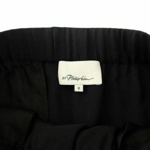 3.1 phillip lim イージーパンツ テーパードパンツ 絹 シルク 0 S 黒 ブラック