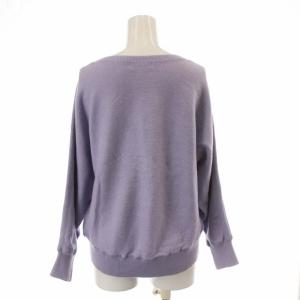 TOMORROWLAND 20SS ニット セーター 長袖 ボートネック S 紫 パープル