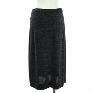 Maison Margiela Exclusive ここのえ スカート ひざ丈 タイト ラメ混 40 S 黒 ブラック