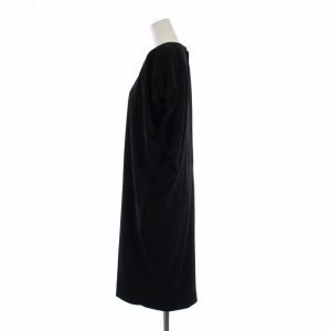 Acne Studios PINCH EA CREPE PUW13 クレープドレス ワンピース ひざ丈 半袖 36 黒 ブラック