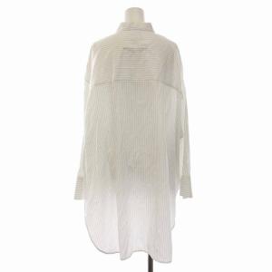 Spick&Span 21AW コットンサテンスーパールーズシャツ ブラウス オーバーサイズ 長袖 白 ホワイト