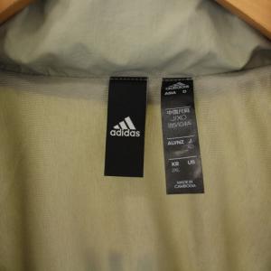 adidas M MHS ウーブンジャケット ウインドアップジャケット ジップアップ ナイロン XL カーキ 黄 イエロー GE0385