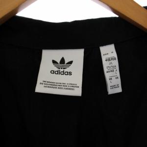 adidas Originals R.Y.V.コットンツイルトラックトップ ジャケット ジップアップ ロゴ L 黒 ブラック H11457