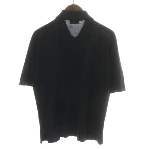 JOHN SMEDLEY カーディガン 半袖 コットン S 黒 ブラック