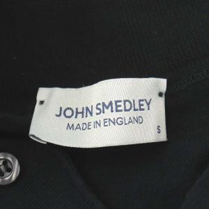 JOHN SMEDLEY カーディガン 半袖 コットン S 黒 ブラック
