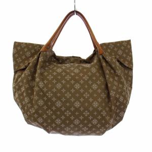 russet モノグラム トートバッグ ハンドバッグ ナイロン レザー ベージュ