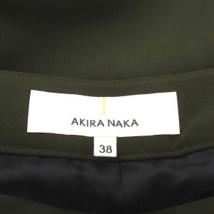 AKIRANAKA プリーツガウチョパンツ ワイドパンツ 38 M カーキ AP1617KH