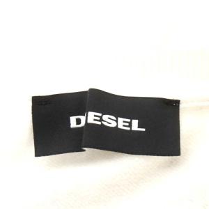 DIESEL スウェット トレーナー 長袖 ロゴ コットン M 白 ホワイト
