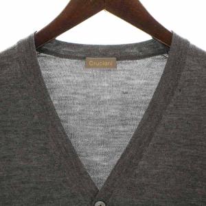 Cruciani ニットカーディガン ウール 長袖 48 L グレー