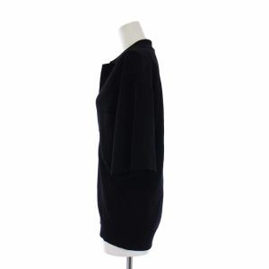 AURALEE WOOL RECYCLE POLYESTER HIGH GAUGE RIB KNIT SKIPPER