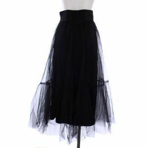 Ameri VINTAGE 22SS MEDI CORSET VOLUME TULLE SKIRT コルセットボリュームチュールスカート ロング フレア