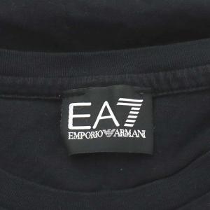 EMPORIO ARMANI Tシャツ カットソー 半袖 コットン ワッペン M 黒 ブラック