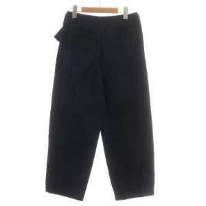 LACOSTE ベルト付き入ウェストパンツ ジッパーフライ コットン 36 M 紺 ネイビー HF2735