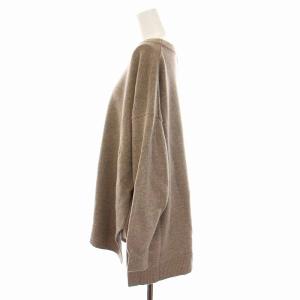 Spick&Span 21AW WASHABLEミドルゲージプルオーバー ニット セーター 長袖 F ブラウン
