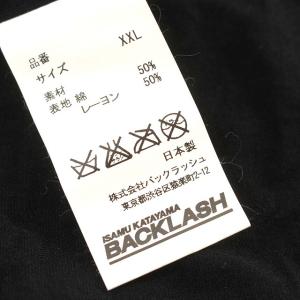 ISAMU KATAYAMA BACKLASH スカパラ 谷中敦 バックプリント カーディガン XXL 黒 ブラック