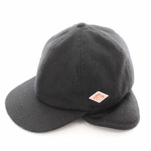 DANTON キャップ 野球帽 帽子 フライトキャップ ウール F 黒 ブラック