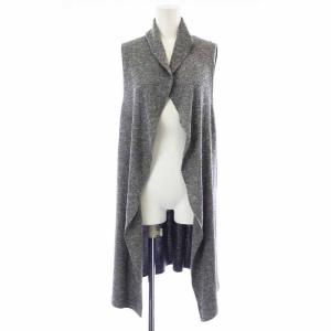 ニットベスト ジレ ロング 大きいサイズ 13 XL グレー