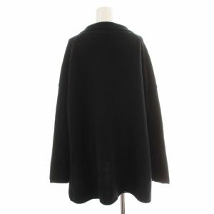 Plage 20AW Baby wool エリツキニット 長袖 Vネック ウール F 黒 ブラック 20080922206230