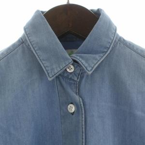 Finamore シャツ カジュアルシャツ 長袖 40 M ライトブルー