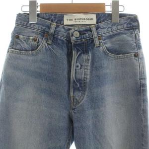 Shinzone STRAIGHT DENIM デニムパンツ ジーンズ ストレート ボタンフライ 34 M インディゴ 17SMSPA02