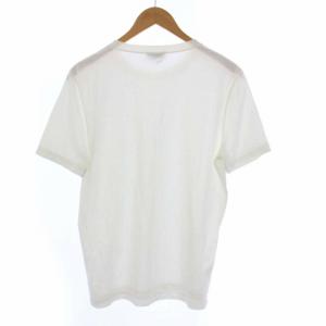 HERMES Tシャツ カットソー 半袖 無地 イタリア製 白 ホワイト