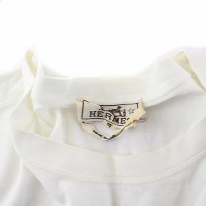 HERMES Tシャツ カットソー 半袖 無地 イタリア製 白 ホワイト