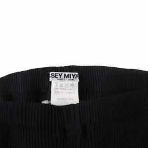 ISSEY MIYAKE WHITE LABEL プリーツ イージーパンツ 1 S 黒 ブラック IM32FF204
