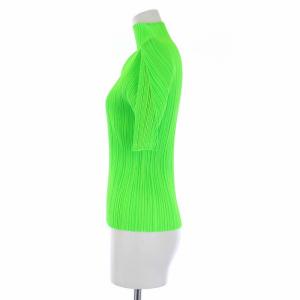 PLEATS PLEASE ISSEY MIYAKE イッセイミヤケ プリーツ ハイネック カットソー 3  グリーン PP11-JK205