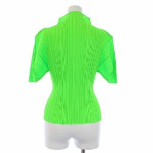 PLEATS PLEASE ISSEY MIYAKE イッセイミヤケ プリーツ ハイネック カットソー 3  グリーン PP11-JK205