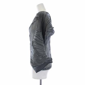 ISSEY MIYAKE FETE プリーツカーディガン 長袖 変形 2 グレー IF82FJ224