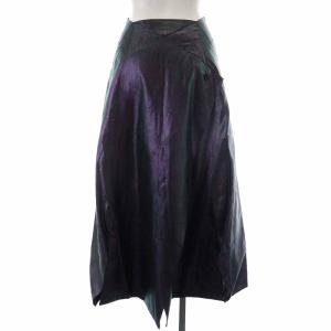ISSEY MIYAKE 02AW RUNWAY COLLECTION ヴィンテージ フレアスカート ラメ 2 パープル