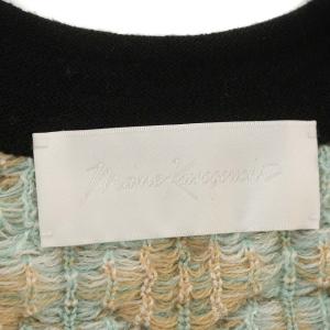 Mame Kurogouchi 18AW ニットベスト MM18AW-KN005 水色 黒 1