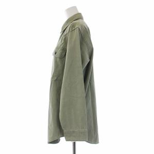 MADISONBLUE HAMPTON BACK STAIN SHIRT ハンプトン バックサテンシャツ ブラウス 長袖 01 S 緑 グリーン MB999-5711