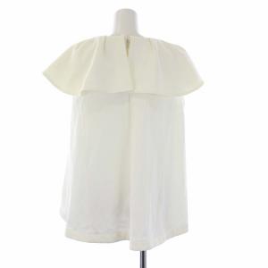 CELFORD 22SS ビックカラーポンチセットアップ ノースリーブカットソー イージーパンツ 38 M 白 オフホワイト