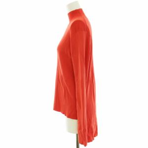 ADORE 21SS クリアドライニット カットソー 長袖 ハイネック 38 M オレンジ