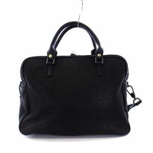 ANYA HINDMARCH カーカー ハンドバッグ ボストンバッグ ショルダーバッグ 2WAY レザー 黒 ブラック