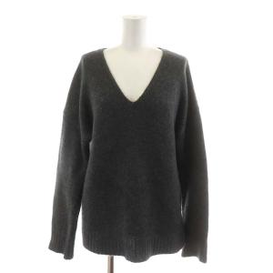 CASHMERE RELAXED VNECK PO ニット セーター 長袖 カシミヤ S グレー