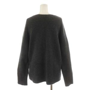 Theory CASHMERE RELAXED VNECK PO ニット セーター 長袖 カシミヤ S グレー
