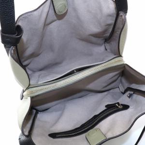 kate spade new york ノットカラーブロックラージショルダーバッグ トートバッグ レザー カーキ 黒 ブラック 緑 グリーン K4385