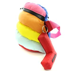 LUDLOW Quilted belt bag ボディバッグ ウエストバッグ ショルダーバッグ ダウンデザイン Lチャーム付き マルチカラー