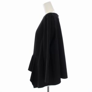 ADORE ブラウス シャツ 七分袖 アシンメトリー バックボタン 38 M 黒 ブラック 531-7210935