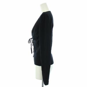 VALENTINO ニット セーター 長袖 ビーズ L 黒 ブラック