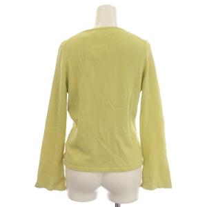 KEITA MARUYAMA カーディガン 刺繍 花柄 コットン ニット 1 S 黄緑