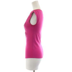 Christian Dior カットソー フレンチスリーブ ロゴ 36 S ピンク SKOL45000