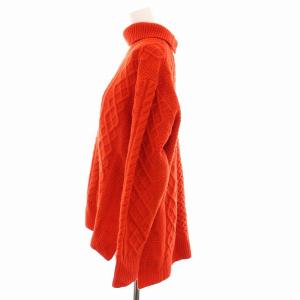 TOMORROWLAND 21AW セーター ニット タートルネック ウール 長袖 S 赤 レッド